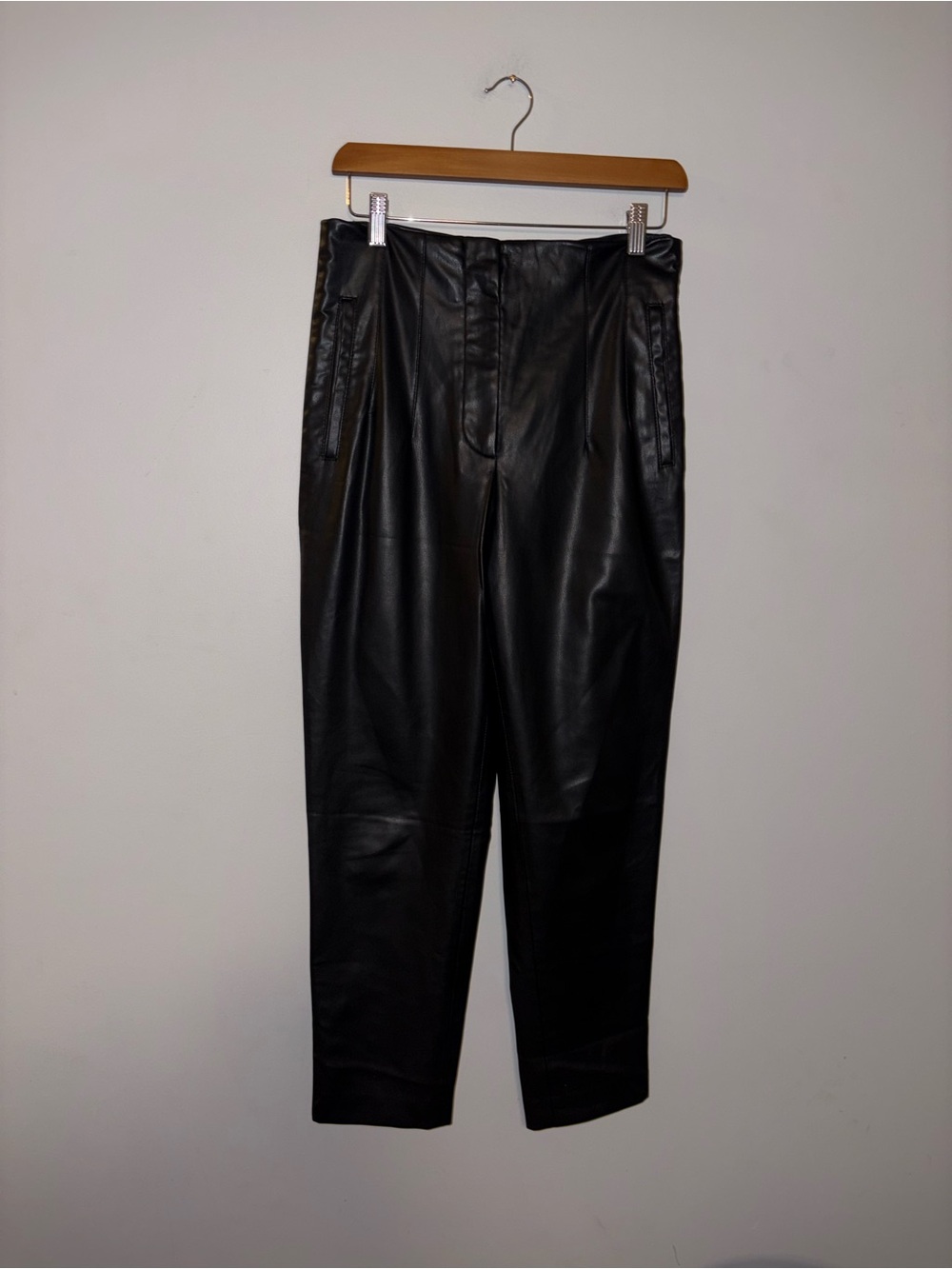 Zara | Black Pleather Pants